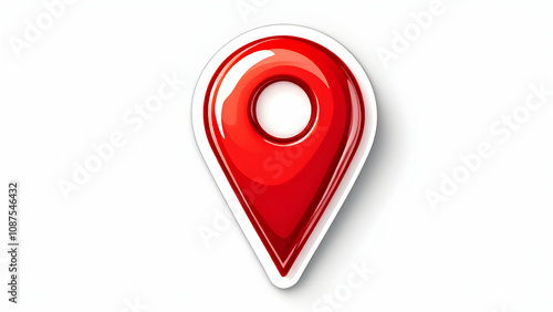A vibrant red, glossy map pin icon. Its a simple, 3Drendered graphic with a white background, ideal for locationbased apps or websites. Free Download A vibrant red, glossy map pin icon. Its a simple, 3Drendered graphic with a white background, ideal for locationbased apps or websites. - GFXLoad