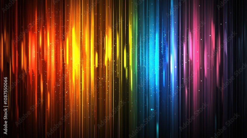 Vibrant, vertical lines in a spectrum of colors create a dynamic, abstract background that evokes energy and creativity. Vibrant, vertical lines in a spectrum of colors create a dynamic, abstract background that evokes energy and creativity.