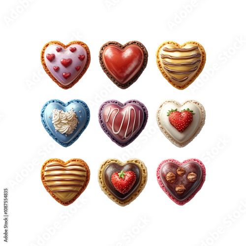 Nine Delicious Heart-Shaped Macarons for Valentine's Day