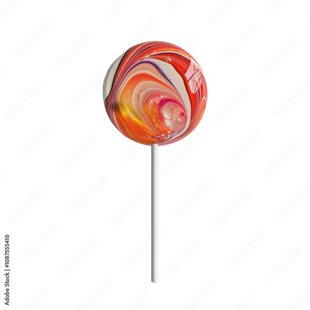 A Colorful Swirl Lollipop A Colorful Swirl Lollipop