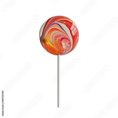 A Colorful Swirl Lollipop photo