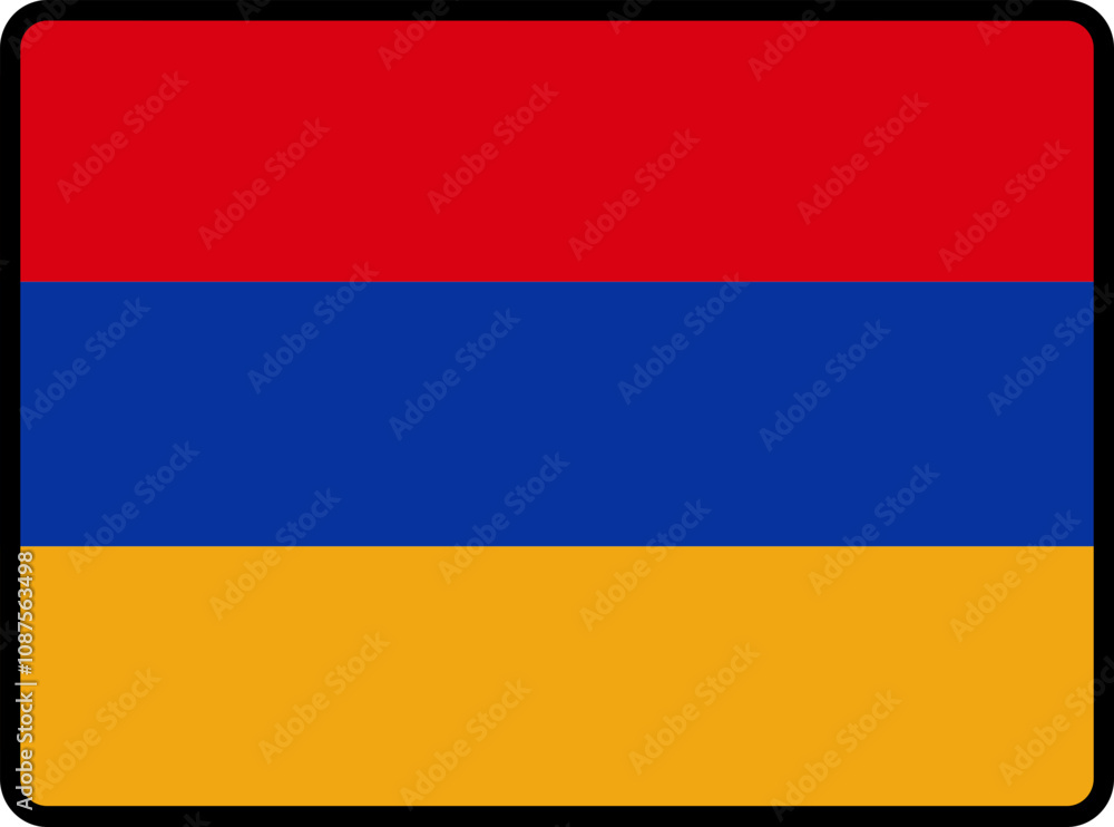Armenia Flag Smooth rectangle icon Armenia Flag Smooth rectangle icon