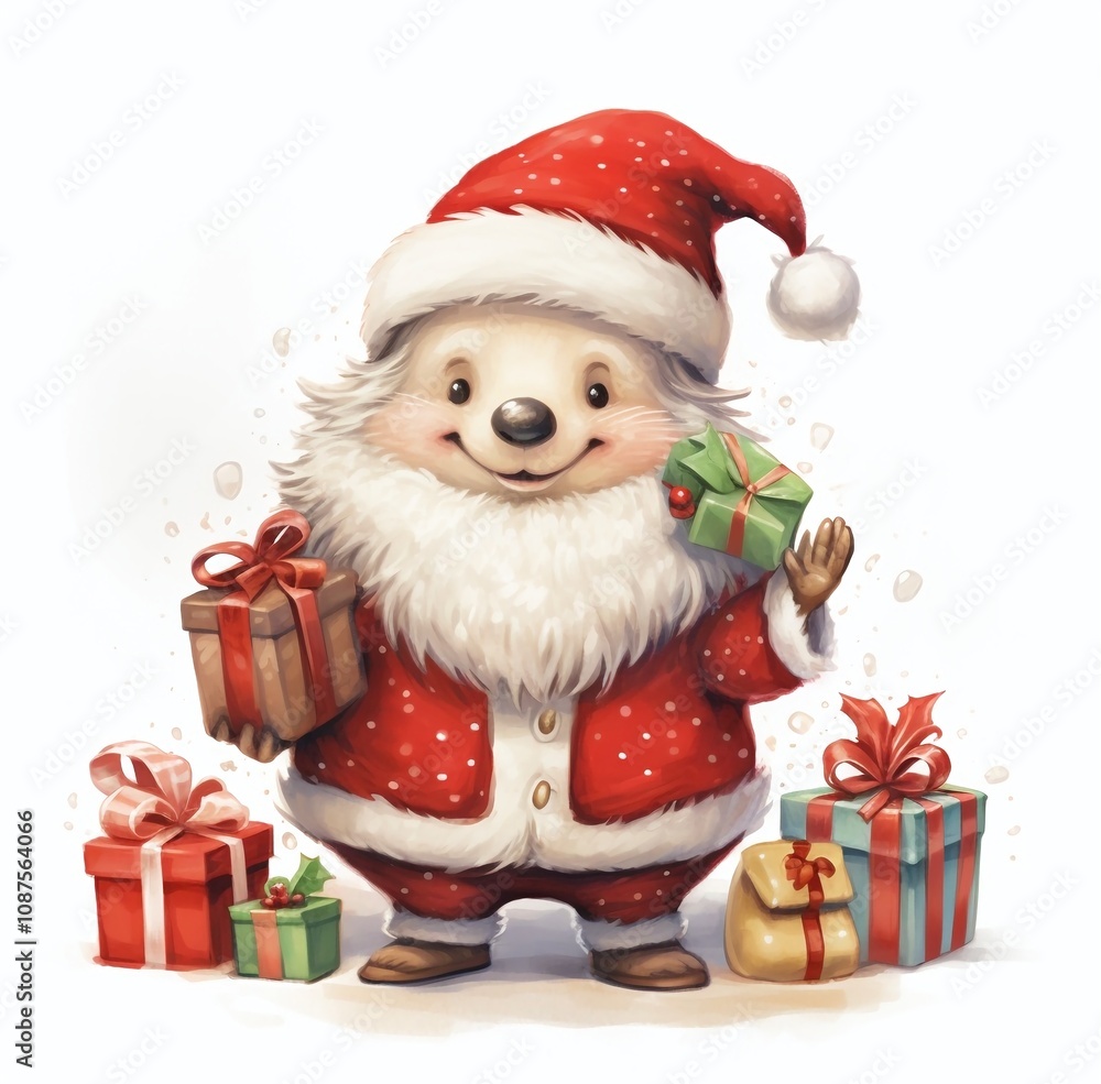 santa claus with gifts santa claus with gifts