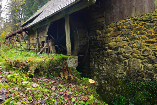 Historische Säge im Löffeltal bei Hinterzarten, Südschwarzwald, Deutschland photo