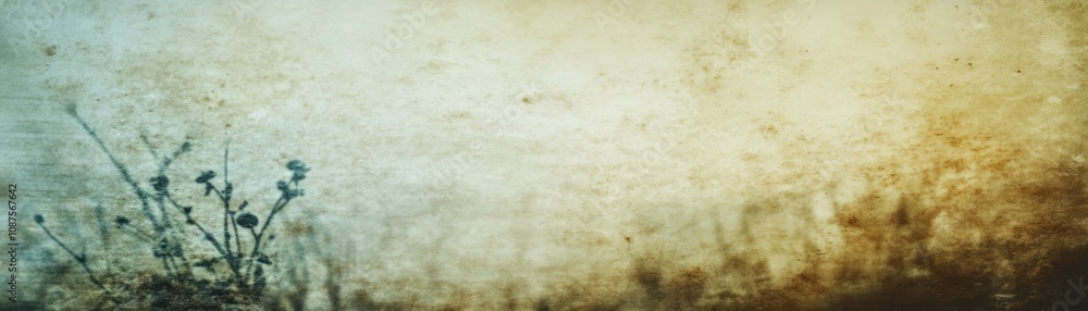 A textured background with soft colors and a silhouette of plants, evoking tranquility. A textured background with soft colors and a silhouette of plants, evoking tranquility.