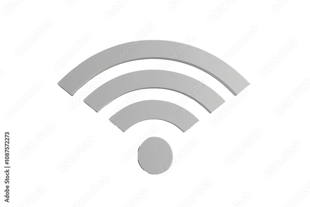 Isolated wifi logo clean featuring smooth curves Isolated wifi logo clean featuring smooth curves