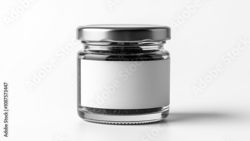 A realistic caviar fish jar mockup, emphasizing the high-end quality and premium design of the product.