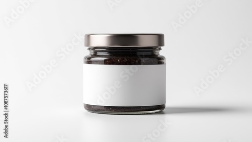 This best caviar jar mockup features a sleek design, perfect for luxury branding and marketing.