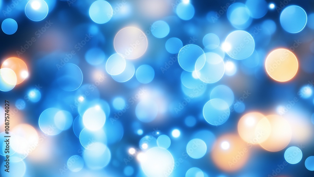 Blue and gold glitter light bokeh abstract background Blue and gold glitter light bokeh abstract background
