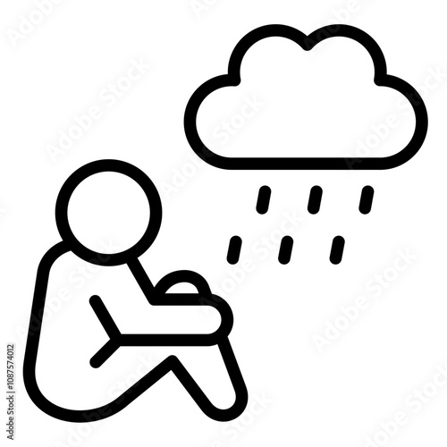 Loneliness Icon