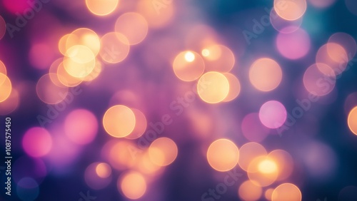 Colorful bokeh light abstract background