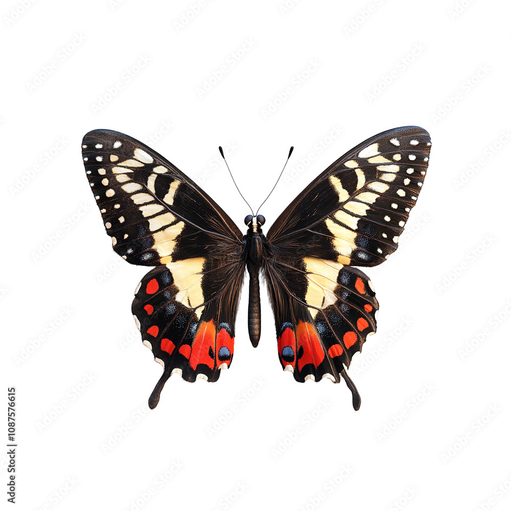 Stunning Close-up of a Red-spotted Swallowtail Butterfly Stunning Close-up of a Red-spotted Swallowtail Butterfly
