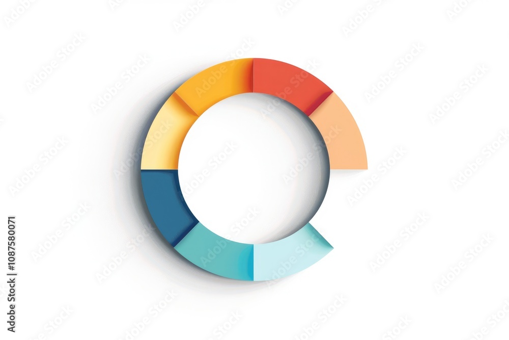 Circular Chart. Business Project with 4 Steps in a Round Design Circular Chart. Business Project with 4 Steps in a Round Design