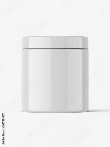 cosmetic jar bottle image for mockup