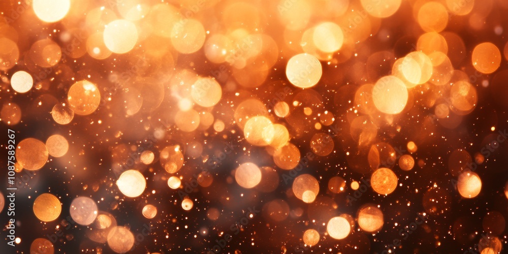 Abstract bokeh background featuring circular copper tone colors. This abstract background provides an empty space ideal for various creative applications, showcasing a captivating copper tonal effect. Abstract bokeh background featuring circular copper tone colors. This abstract background provides an empty space ideal for various creative applications, showcasing a captivating copper tonal effect.