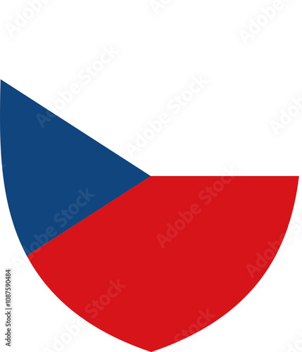 Free Download Shield Icon of Czechia Flag - GFXLoad