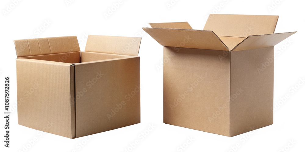 cardboard box isolated on white cardboard box isolated on white