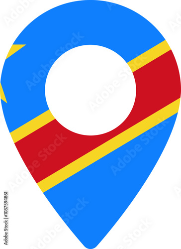 Free Download Democratic Republic Of The Congo Flag In Pin - GFXLoad