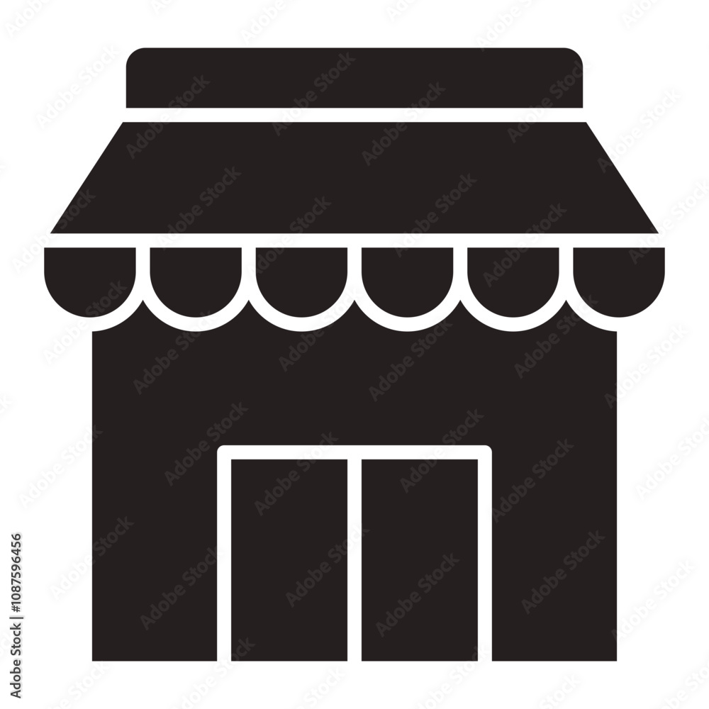 Storefront icon. Storefront icon.