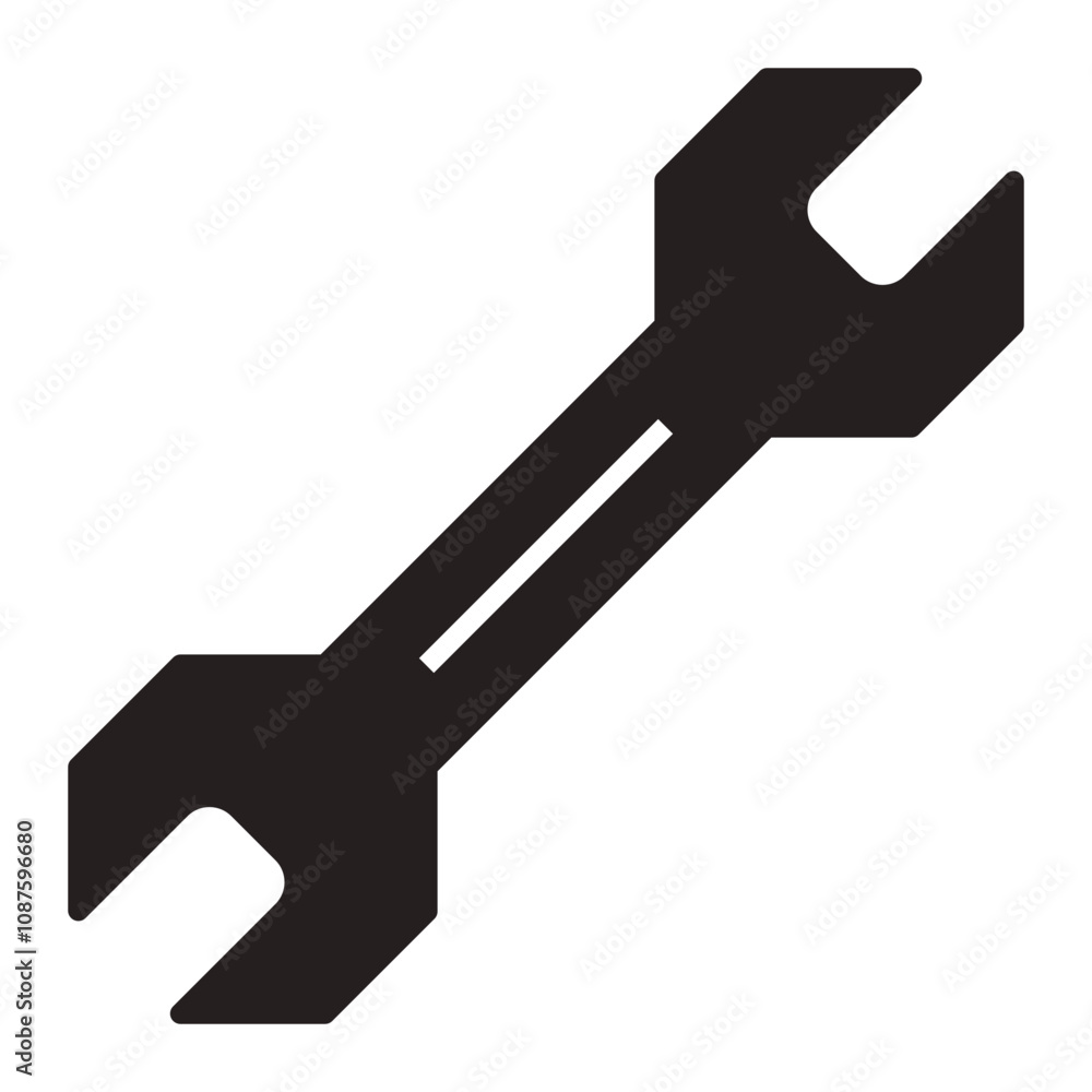 Wrench icon. Wrench icon.