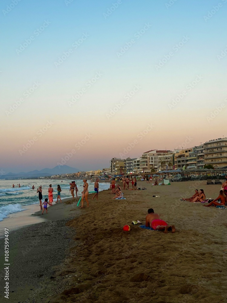 Fototapeta premium Sunset by the Beach