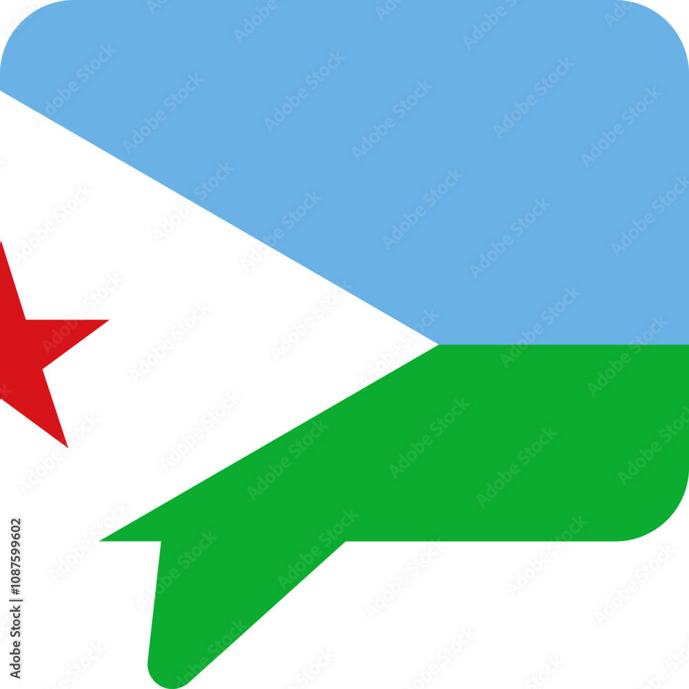Chat Icon of Djibouti Flag