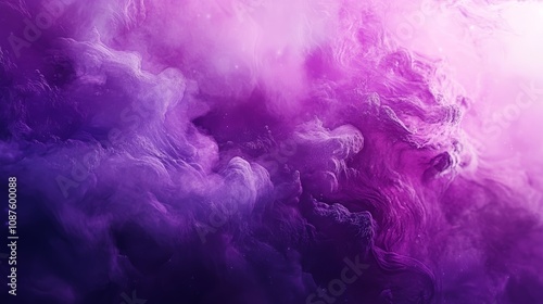 Purple Gradient Background With Soft Cloud-Like Textures Creating a Dreamy and Elegant Abstract Design