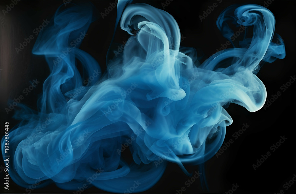 Fototapeta premium smoke on black