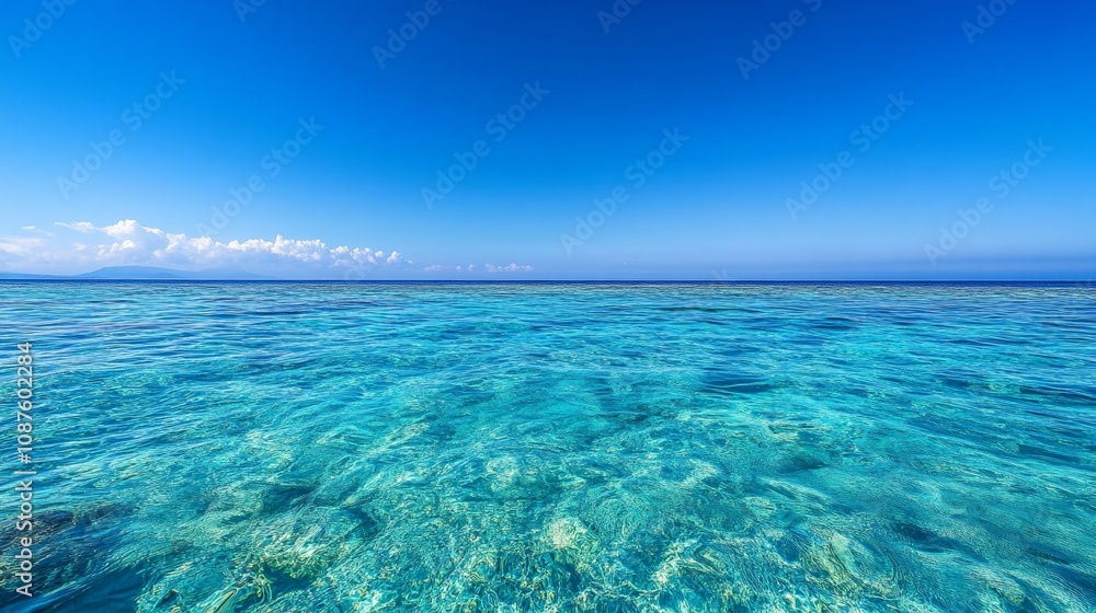Capturing the Tranquility of Blue Ocean and Clear Sky Capturing the Tranquility of Blue Ocean and Clear Sky