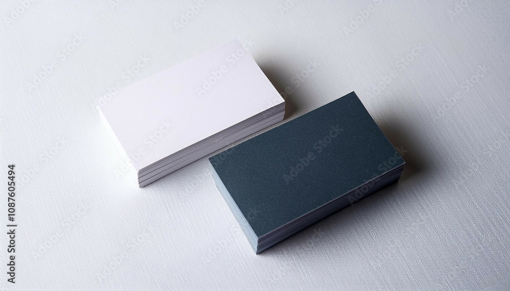 two business cards on white background mockup two business cards on white background mockup
