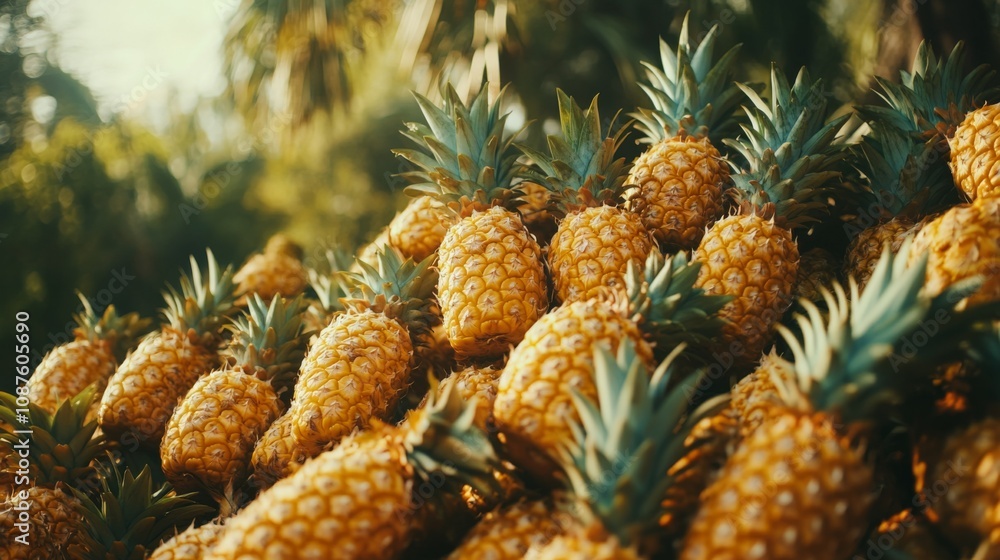 Pile of pineapples Pile of pineapples
