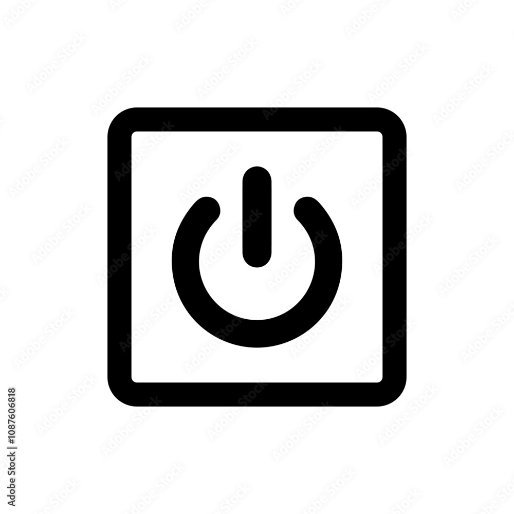 Switch button icon on off signage trendy design template. Switch button icon on off signage trendy design template.