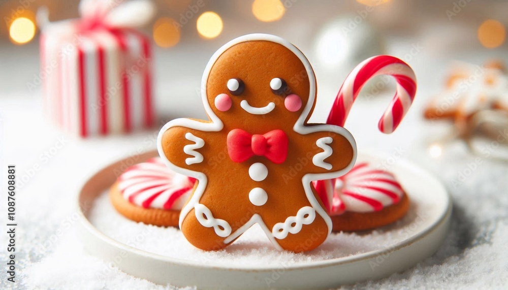 Obraz premium lustiger Lebkuchenmann