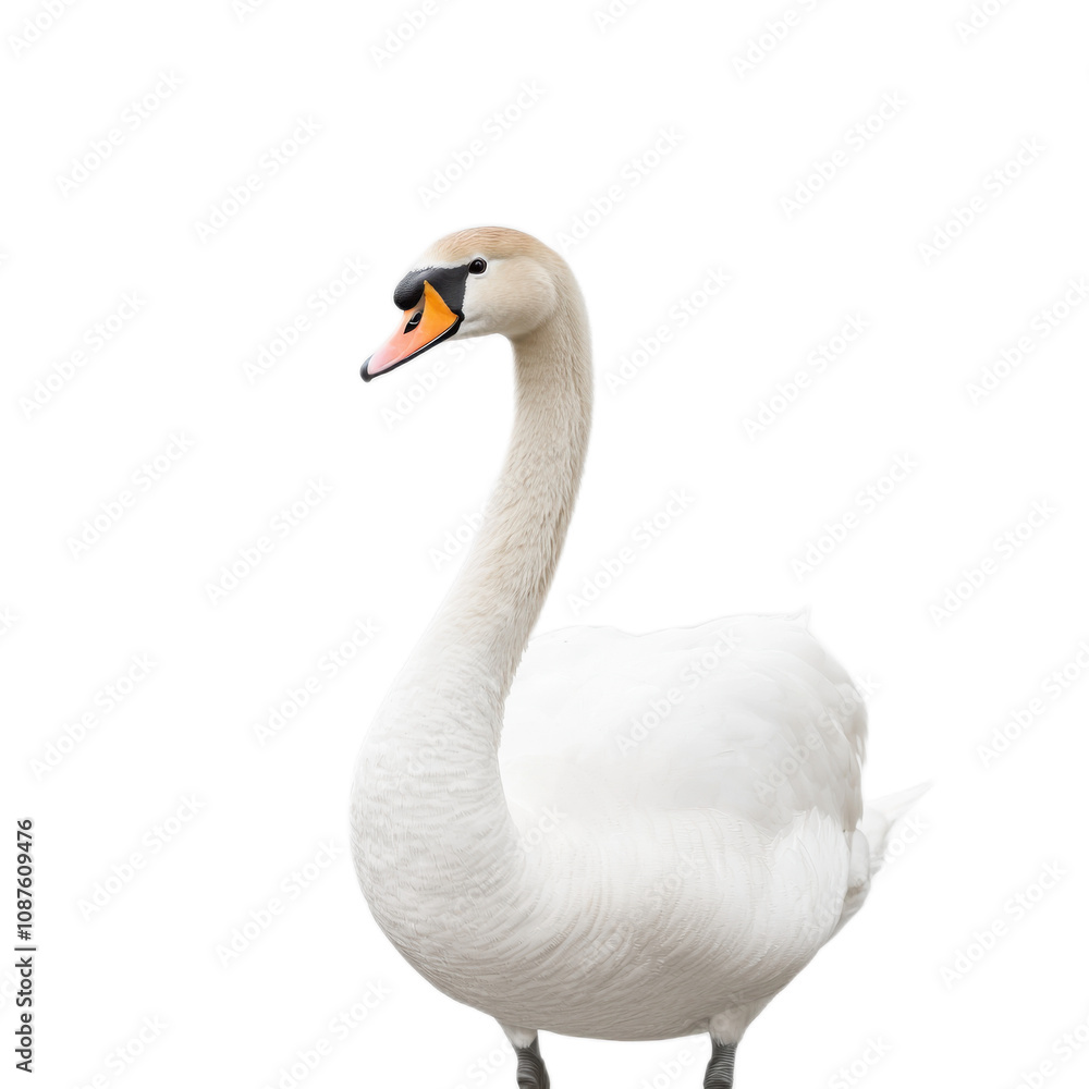 Elegant Swan in Serene Display Elegant Swan in Serene Display