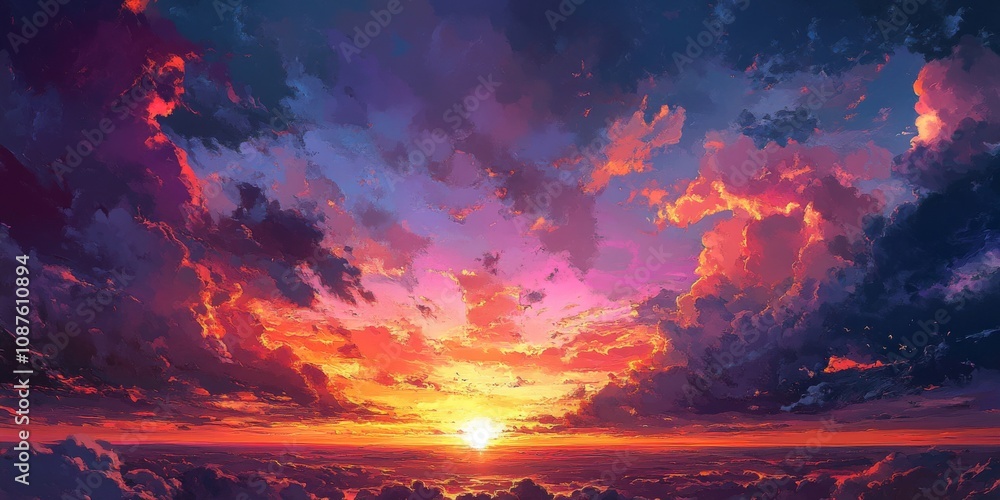 Stunning sunset image featuring vibrant clouds in the background, creating a captivating atmosphere that highlights the beauty of the sunset. This beautiful sunset image evokes tranquility and wonder. Stunning sunset image featuring vibrant clouds in the background, creating a captivating atmosphere that highlights the beauty of the sunset. This beautiful sunset image evokes tranquility and wonder.