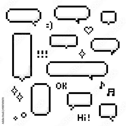 Empty speech bubble pixel art