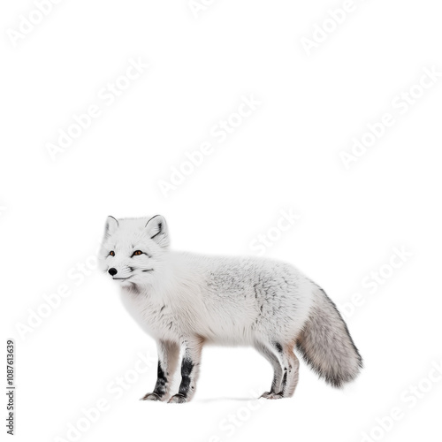 Charming Arctic Fox on Snowy Canvas