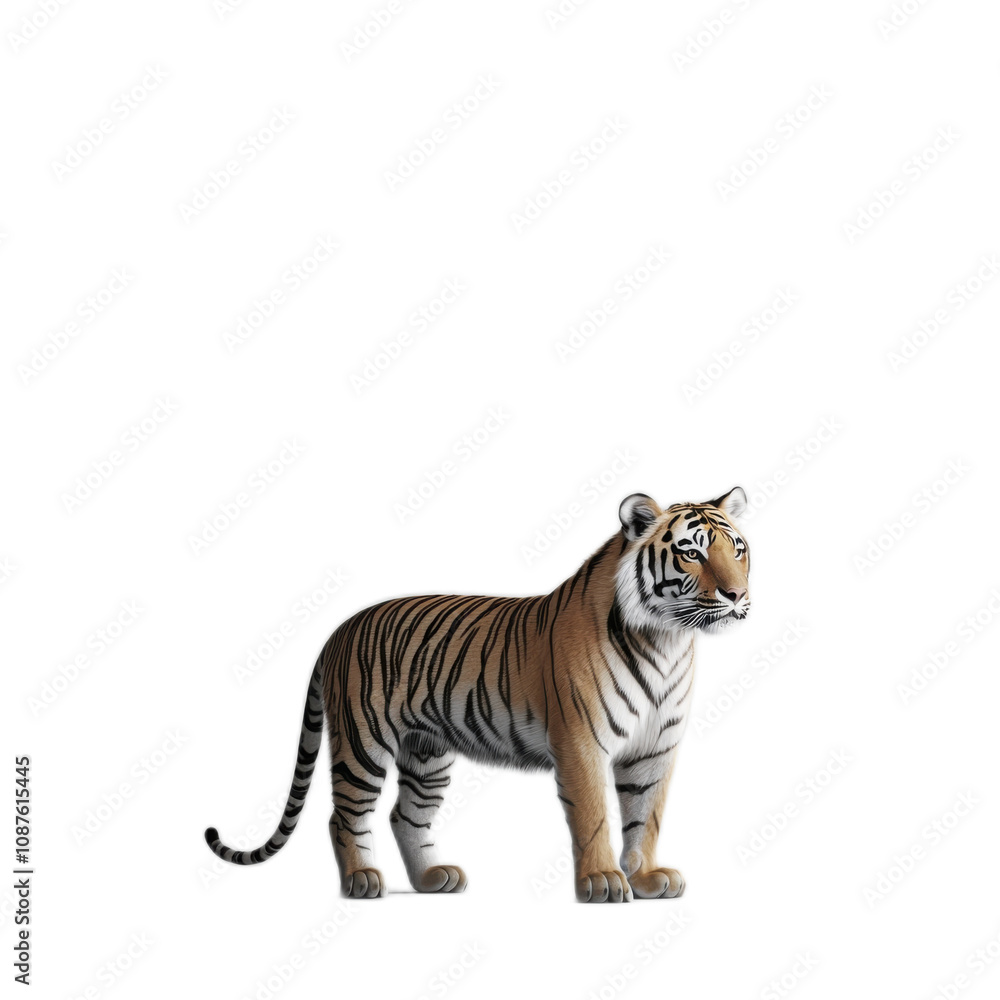 Fototapeta premium Majestic Tiger in Striking Pose