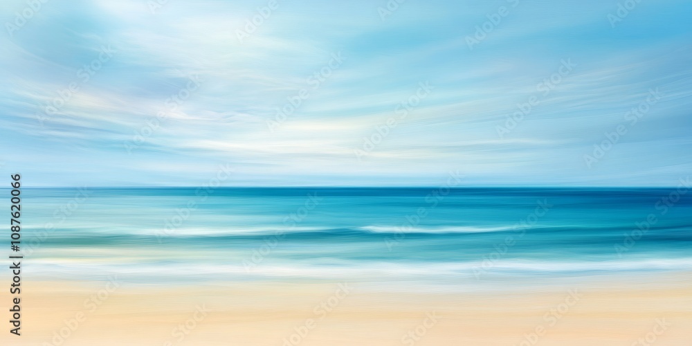 Blurred tropical seascape featuring a serene blend of sky, sea, and sandy beach a captivating tropical seascape that evokes a sense of peace and tranquility in nature s beauty. Blurred tropical seascape featuring a serene blend of sky, sea, and sandy beach a captivating tropical seascape that evokes a sense of peace and tranquility in nature s beauty.