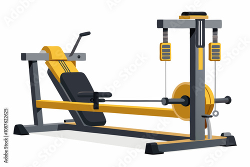 Fitness gym with sports equipment