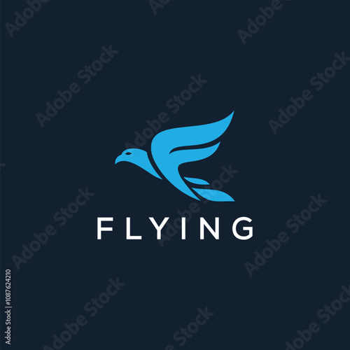 letter f eagle falcon hawk logo design inspiration