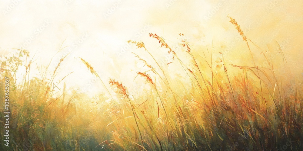 Vibrant tall grass dances under a bright sunny sky, illuminated by gentle light. This scene captures the essence of nature with tall grass swaying in the warm sunlight. Vibrant tall grass dances under a bright sunny sky, illuminated by gentle light. This scene captures the essence of nature with tall grass swaying in the warm sunlight.