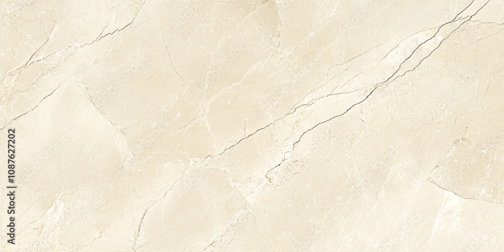 Fototapeta premium Elegant beige light marble background featuring subtle patterns and textures, ideal for showcasing various design elements. This beige light marble background offers a timeless aesthetic appeal.
