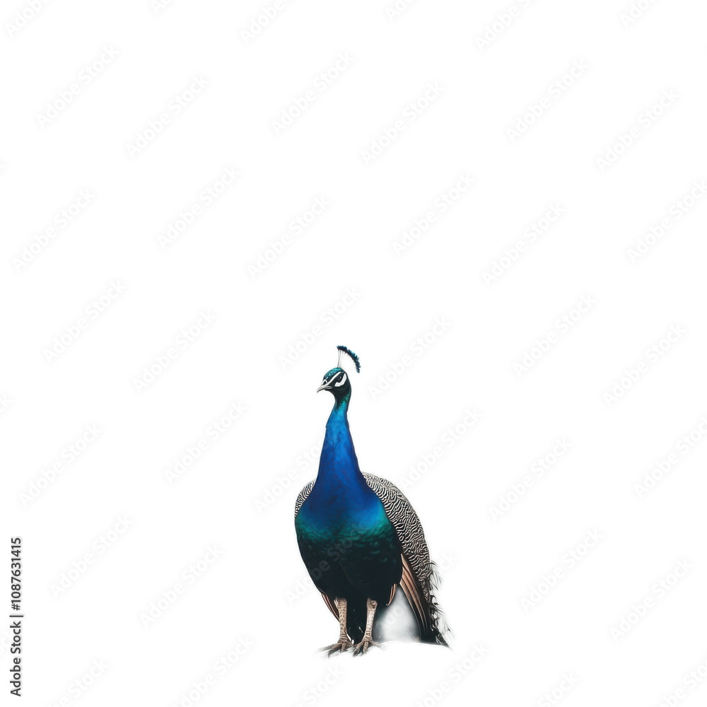 Obraz premium Elegant Peacock Displaying Feathers
