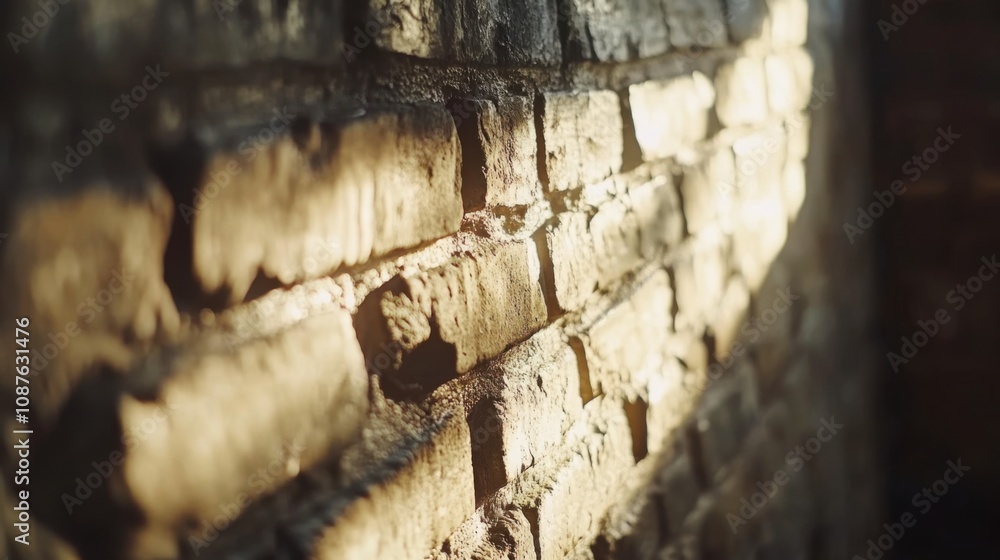 Sunlit Brick Wall Texture Rustic, Aged, Grunge, Stone, Masonry Sunlit Brick Wall Texture Rustic, Aged, Grunge, Stone, Masonry