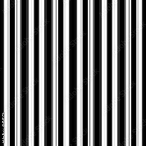 Black and white stripes abstract background overlay. Motion effect. Graphic illustration with transparent background.