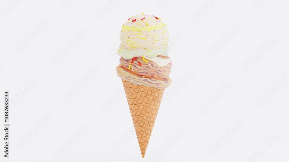 Delicious Ice Cream Render in Bowl with Chocolate Drizzle - Realistic 3D Food Art. intricate textures, glossy chocolate, and creamy scoops perfect for advertisements, packaging, menus, and food. Delicious Ice Cream Render in Bowl with Chocolate Drizzle - Realistic 3D Food Art. intricate textures, glossy chocolate, and creamy scoops perfect for advertisements, packaging, menus, and food.