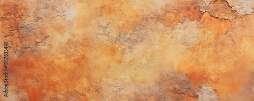 Terracotta colored background texture. Mediterranean wall
