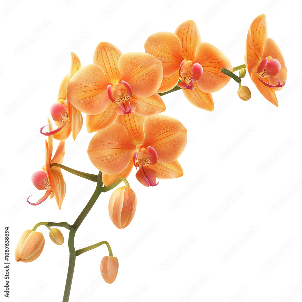Fototapeta premium Orange Orchid Flower