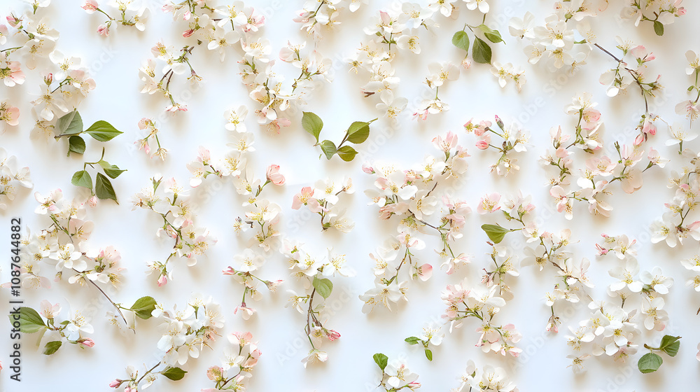 pattern of small, delicate flowers and leaves in soft pastel tones, arranged symmetrically pattern of small, delicate flowers and leaves in soft pastel tones, arranged symmetrically